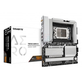 GIGABYTE TRX50 AERO D Scheda madre - Supporta AMD Ryzen Threadripper 9000 Series CPUs, 16+8+4 Phases Digital VRM, up to 7800MHz