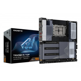GIGABYTE TRX50 AI TOP-2B Scheda Madre – CPU AMD Ryzen Threadripper PRO 7000, VRM digitale a 16+8+4 fasi, fino a 5200 MHz DDR5,