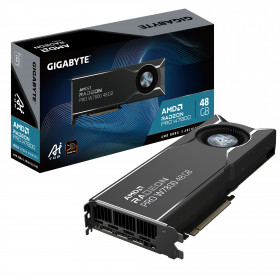 GIGABYTE Radeon PRO W7800 AI TOP 48G Tarjeta Gráfica - 48GB GDDR6, 384 bits, PCI-E 4.0, 3 x DP 2.1, W7800 AI TOP 48G