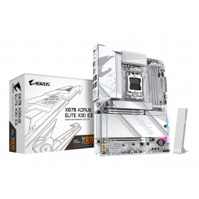 GIGABYTE X870 AORUS ELITE X3D ICE Scheda Madre - Supporta CPU AMD Ryzen 9000, VRM digitale 16+2+2 fasi, fino a 9000Hz DDR5
