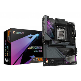 GIGABYTE X870E AORUS MASTER Scheda Madre - Supporta CPU AMD Ryzen 9000, 16+2+2 fasi VRM digitali, fino a 8600MHz DDR5 (OC),