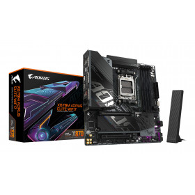 GIGABYTE X870M AORUS ELITE WIFI7 Scheda Madre – Supporta CPU AMD Ryzen 9000, VRM digitale a 14+2+2 fasi, fino a 8200 MHz DDR5