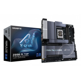 GIGABYTE Z890 AI TOP Scheda madre - CPU Intel Core Ultra (Serie 2), VRM a 16+1+2 fasi, fino a 9500 MHz DDR5 (OC), 1xPCIe 5.0 +