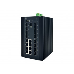 LevelOne IGX-2072 switch di rete Gestito L2+ Gigabit Ethernet (10 100 1000) Nero