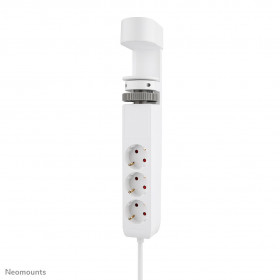 Neomounts DS22-840WH6 Multipresa da tavolo con morsetto e porte USB-C e USB-A - ricarica rapida