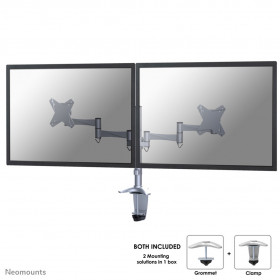 Neomounts FPMA-D1330DSILVER Braccio per monitor 10-27"