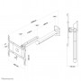 Neomounts FPMA-HAW050 Supporto a parete tipo medicale per TV 10-40" - mobilità completa