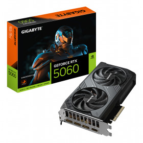 GIGABYTE GeForce RTX 5060 WINDFORCE 8G Scheda Grafica - 8GB GDDR7, 128bit, PCI-E 5.0, 2497 MHz Frequenza core, 3 x DisplayPort,