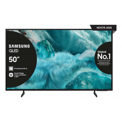 Samsung QLED Vision AI Smart TV 50" QE50Q7FAAUXZT 4K, Processore Q4 AI, 4K Upscaling, Color Booster Pro, OTS Lite, Slim Look