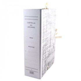 Cartella Faldone Archivio Con Legacci - Dorso 10 - 1 Pezzo