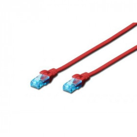 Cavo Di Rete Dritto Non Schermato Cat.5E 2 Mt Colore Rosso Cavo Di Rete Dritto Non Schermato Cat.5E 2 Mt Colore Rosso