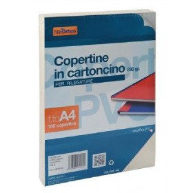Copertine A4 Quadranti In Cartoncino Per Rilegature 230Gr Nero (100Fg) 38Nik010/2 Copertine A4 Quadranti In Cartoncino Per Rilegature 230Gr Nero (100Fg) 38Nik010/2
