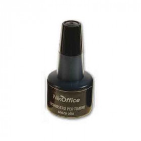 Inchiostro Per Timbro Cuscinetto - Flacone 30Ml. - Nero Inchiostro Per Timbro Cuscinetto - Flacone 30Ml. - Nero