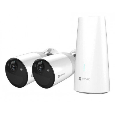 Kit Di 2 Telecamere Sorveglianza + Base Wlan (Bc1-B2)