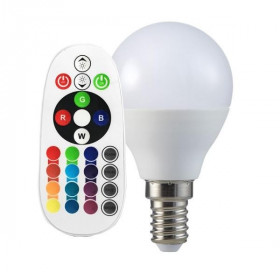 Lampadina A Led Bulbo 3.5W E14 P45 Controllo Luminosita Rf Attenuabile Rgb + 4000K (2776) Lampadina A Led Bulbo 3.5W E14 P45 Controllo Luminosita Rf Attenuabile Rgb + 4000K (2776)