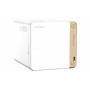 QNAP TS-462-4G server NAS e di archiviazione Tower Intel® Celeron® N4505 4 GB DDR4 0 TB QNAP QTS Bianco