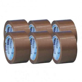 Nastro Adesivo 50Mm X 66Mt In Ppl - Sylene - Avana (6 Pezzi) Nastro Adesivo 50Mm X 66Mt In Ppl - Sylene - Avana (6 Pezzi)