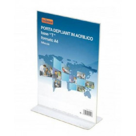 Porta Depliant Acrilico Base L - Formato A4 (47Nik002/4) Porta Depliant Acrilico Base L - Formato A4 (47Nik002/4)