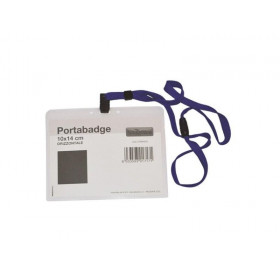 Portabadge Orizzontale 10X14Cm + Cordino Da Collo (01Nik303) Portabadge Orizzontale 10X14Cm + Cordino Da Collo (01Nik303)