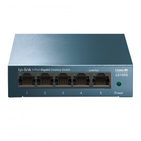 Switch Rete 5 Porte 10/100/1000 Ls105G TP-Link LS105G Non gestito Gigabit Ethernet (10 100 1000) Blu