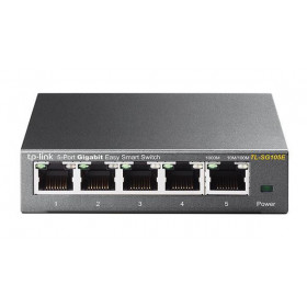 Switch Rete 5 Porte Tl-Sg105E TP-Link TL-SG105E Gestito L2 Gigabit Ethernet (10 100 1000) Nero