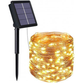 Striscia Led 100 Strip 10Mt Calda Luce Solare (F0-11-17) Striscia Led 100 Strip 10Mt Calda Luce Solare (F0-11-17)