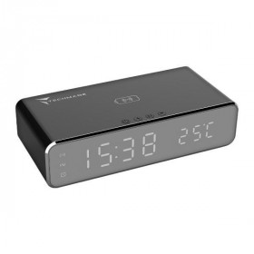 Sveglia Digitale Tm-W258-Bk Con Funzione Di Ricarica Wireless - Nero Sveglia Digitale Tm-W258-Bk Con Funzione Di Ricarica Wireless - Nero